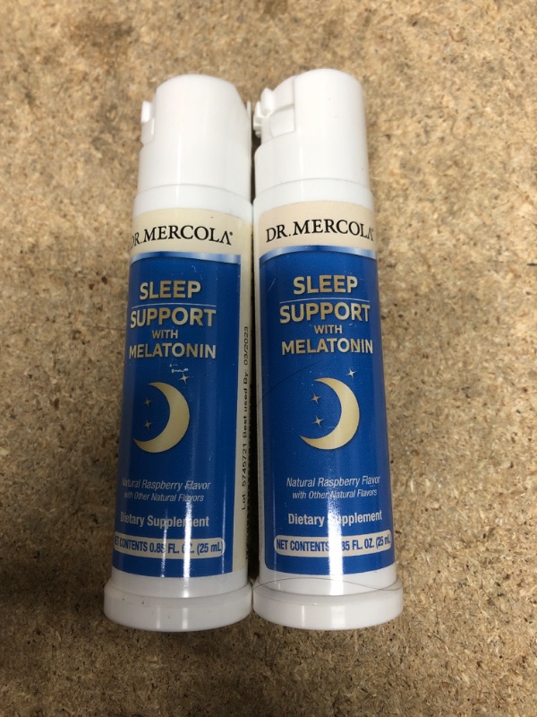 Photo 2 of 2 Dr. Mercola Melatonin Sleep Support Spray, Natural Raspberry, 25 mL