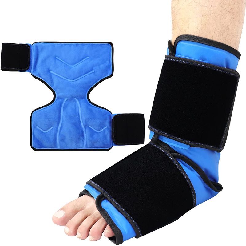 Photo 1 of 2 PCS BUNDLE
LMLMD Ice Pack for Ankle Injuries Reusable, Ankle Ice Pack Wrap for Foot Pain Relief and Feet Injuries, Ice Pack for Achilles Tendonitis, Plantar Fasciitis, Swelling,Sprained, Post-Surgery Recovery
