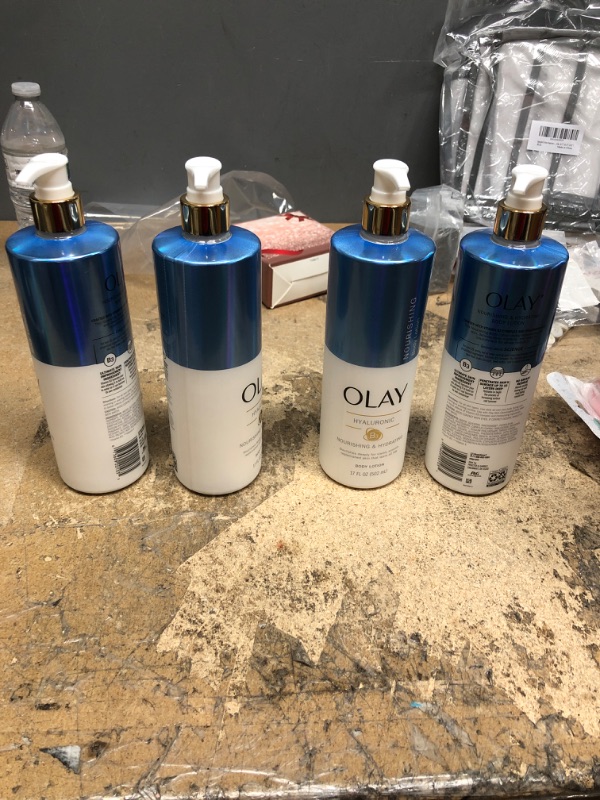 Photo 2 of 
Olay Nourishing & Hydrating Body Lotion for Women with Hyaluronic Acid 17 fl oz Pump Pack of 4

