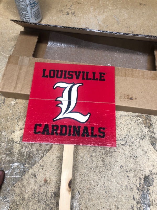 Photo 2 of 
P. Graham Dunn University of Louisville Cardinals Logo 7 x 7 Pine Wood Yard Sign with Stake