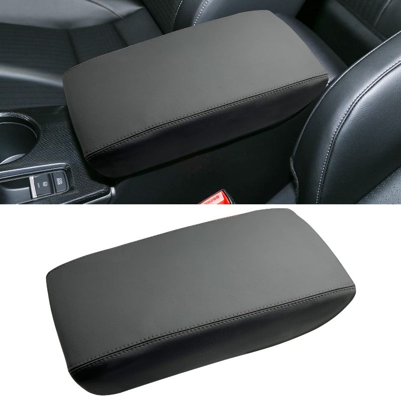 Photo 1 of OMIMO Center Console Armrest Cover Fit for Honda Civic Accessories 2022 2023 11th Gen Sedan Hatchback Armrest Glove, Interior Lid Protector Cushion Pad, Armrest Box mat (Black Line)