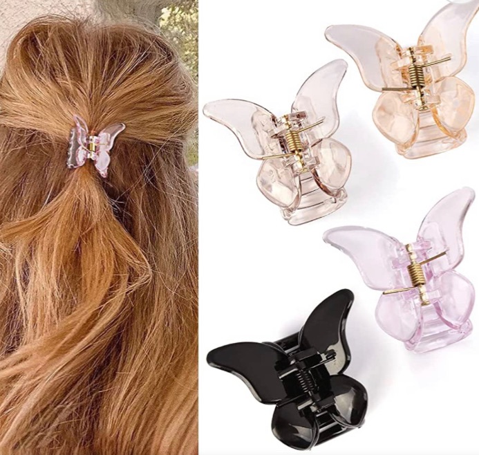 Photo 1 of 3 pack(12 pieces)
Canitor Small Hair Clips 1.9" Butterfly Hair Clips Hair Claw Clips Claw Clips for Thin Hair Mini Hair Clips Butterfly Hair Claw Clips Cute Hair Clips for Women Ponytail Hair Clips for Thin Hair