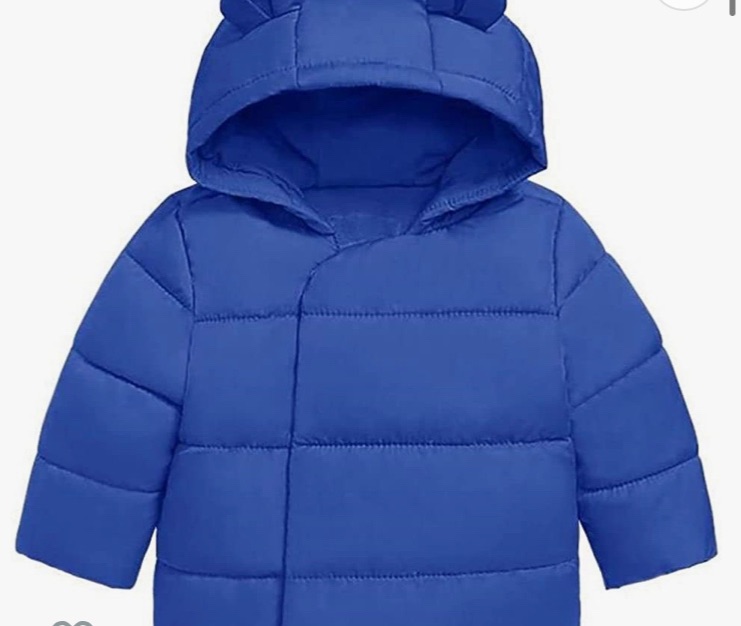 Photo 1 of 
Febriajuce Toddler Kids Winter Hooded Coats Cute 3D Ear Warm Cotton Windproof Snow Overwear Jackets with Pockets 12-18MO