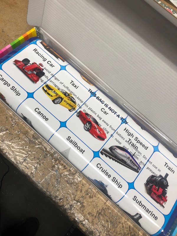 Photo 1 of HiSMAHO Electronic Interactive Transportation Wall Chart, Knowing Vehicle&Music Educational Poster for Toddlers, Preschool Learning Toys for 3 4 5 6 Year Old Kids, Toddler Boys Girls Toy, Kid Gift
