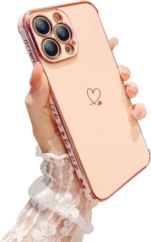 Photo 1 of 4 PCS BUNDLE
ottwn Designed for iPhone 13 pro Case for Women Girl, Full Camera Lens Protection Cute Case for iPhone 13 pro Only (6.1inch), Raised Corners Drop Protection, Soft TPU Shockproof Anti-Scratch, Pink