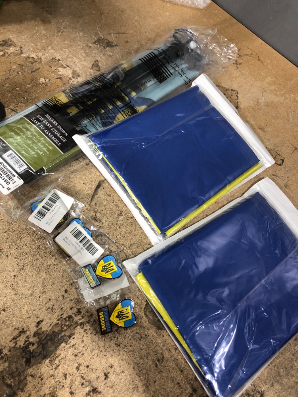 Photo 1 of 4 pack Ukraine flags/ pins 