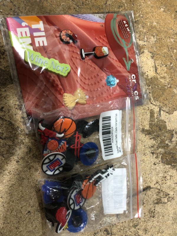 Photo 1 of (3 PACK) CROC CHARMS (BASKETBALL/ WINE)