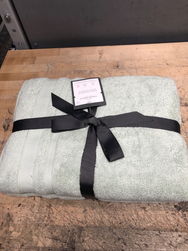 Photo 1 of 2pc Performance Value Bath Towel Set Green - Threshold&#8482;
