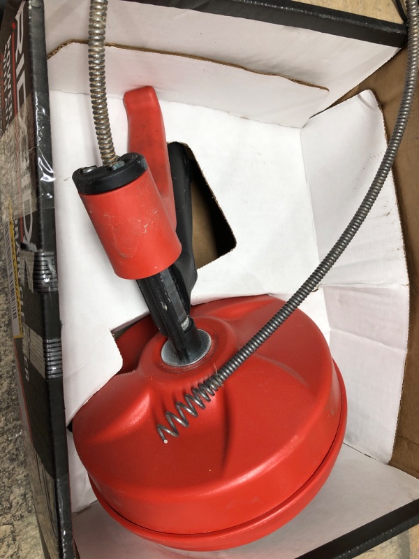 Photo 2 of **SEE NOTES**
RIDGID 57043 Drain Cleaner, Power Spin+ / Red