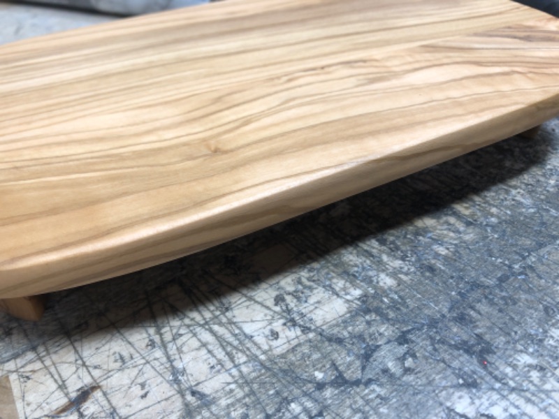 Photo 3 of 11&#34; x 7&#34; Olivewood Elevated Serving Board - Threshold&#8482;