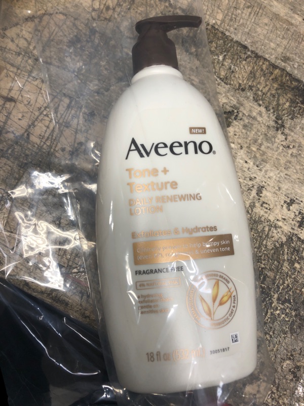 Photo 2 of Aveeno Tone and Texture Body Lotion - 18oz