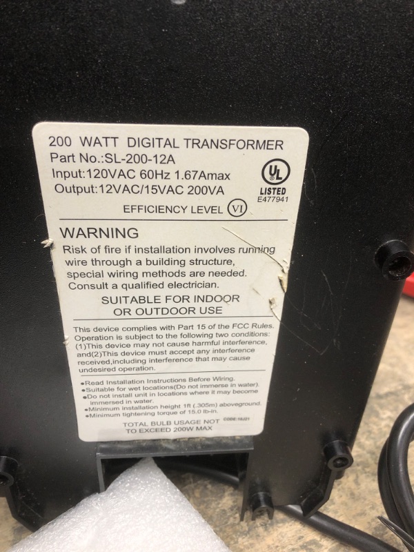 Photo 3 of Hampton Bay 300 Watt Digital Transformer