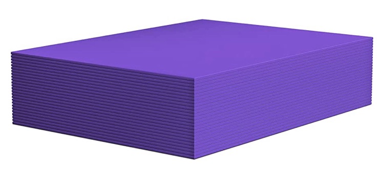 Photo 1 of 9 x 12 Inch Purple Foam Sheets Crafts, 2mm Thick. 25 Pack Premium Purple Foam Papers Set, for Crafting,DIY Project,Classroom, Scrapbooking, 3D Card Making…