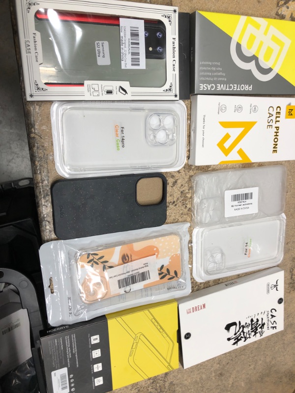 Photo 1 of bundle of 10 assorted phone case, airpod cases, apple watch wrist bands, etc
