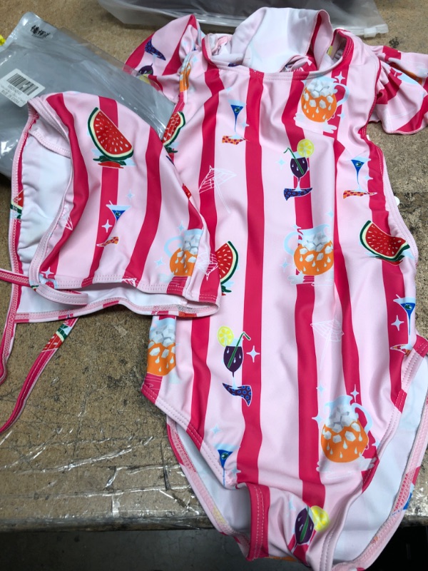 Photo 1 of baby toddler 4-5t pink 2-piece swimsuit 