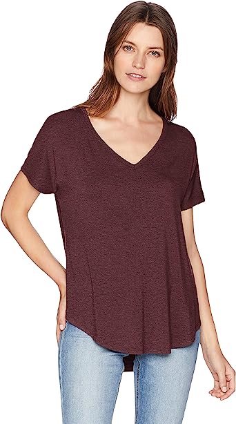 Photo 1 of Daily Ritual Women's Jersey Relaxed-Fit Short-Sleeve V-Neck Longline T-Shirt