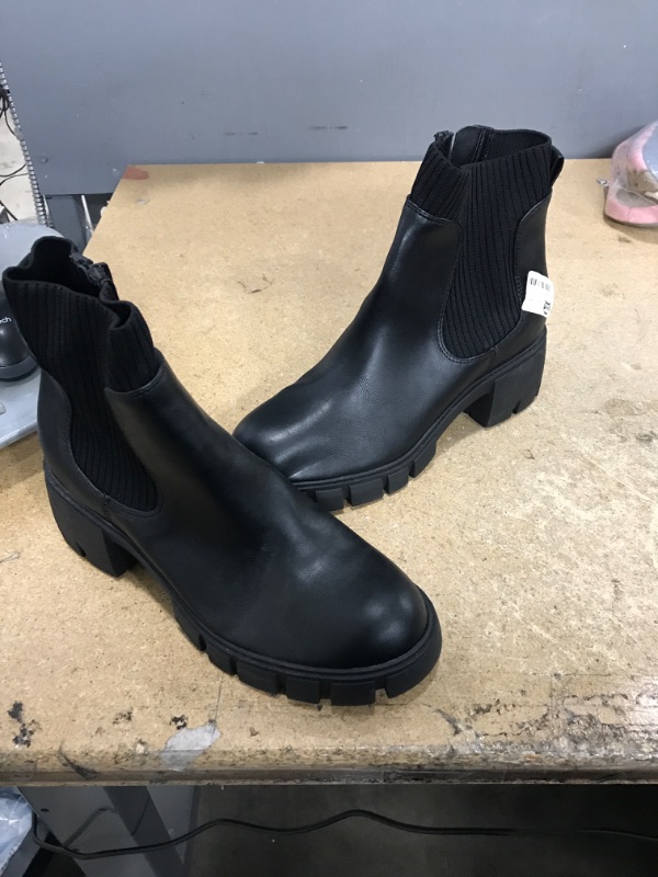 black heels with thick heels