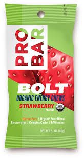 Photo 1 of *** BUNDLE OF 2 ITEMS *** BEST BY 03/2024 - ProBar Bolt Chews: Strawberry; Box of 12, BEST BY  05/2023 - Ritz Crackers Flavor Party Size Box of Fresh Stacks 16 Sleeves Total, original, 23.7 Ounce, 16 count (Pack of 1)