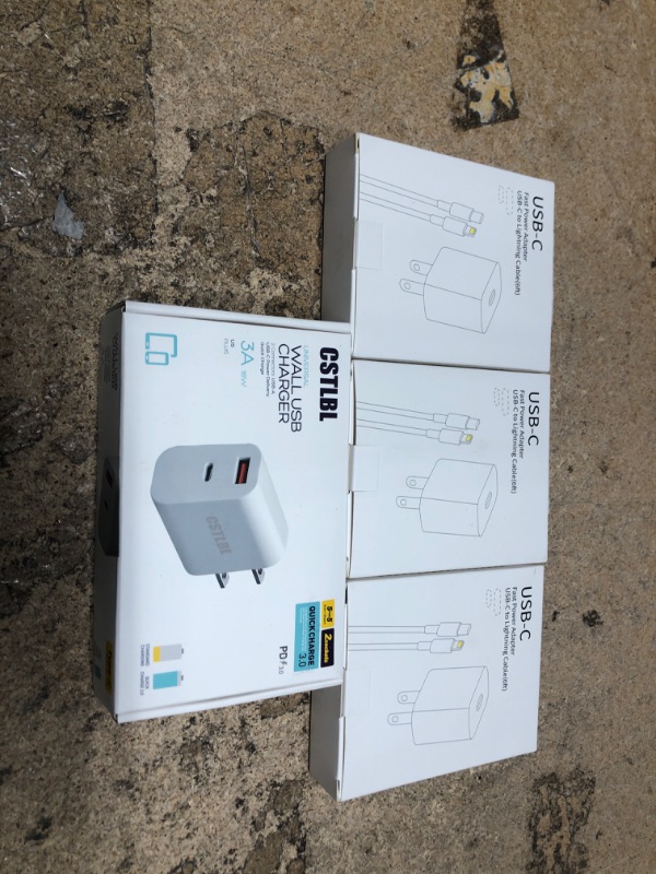 Photo 1 of WALL CHARGER BUNDLE, 4 ITEMS