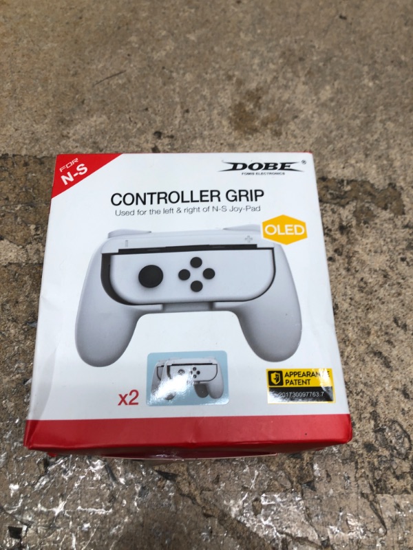 Photo 2 of ECHZOVE Grip for Switch and Switch OLED Model Joy Con Controller, Switch OLED Accessories Joy Con Grips - White