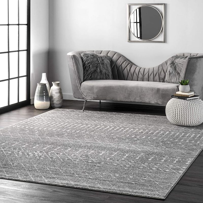 Photo 1 of 
NuLOOM Moroccan Blythe Area Rug, 4' x 6', Dark Grey
Size:4' x 6'
Color:Dark Grey