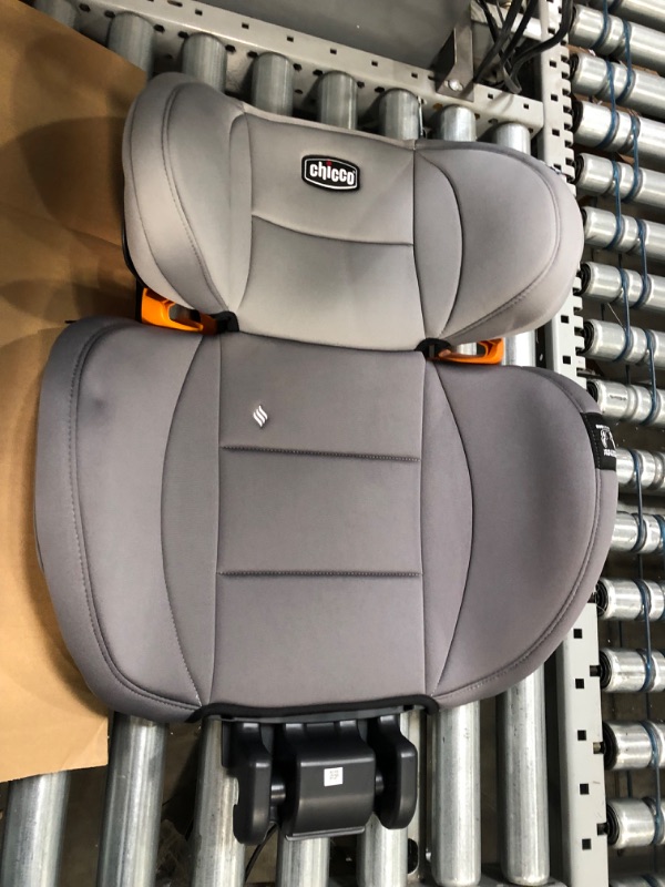 Photo 2 of Chicco KidFit ClearTex Plus 2-in-1 Belt-Positioning Booster Car Seat, Backless and High Back Booster Seat, for Children Aged 4 Years and up and 40-100 lbs. | Drift/Grey
