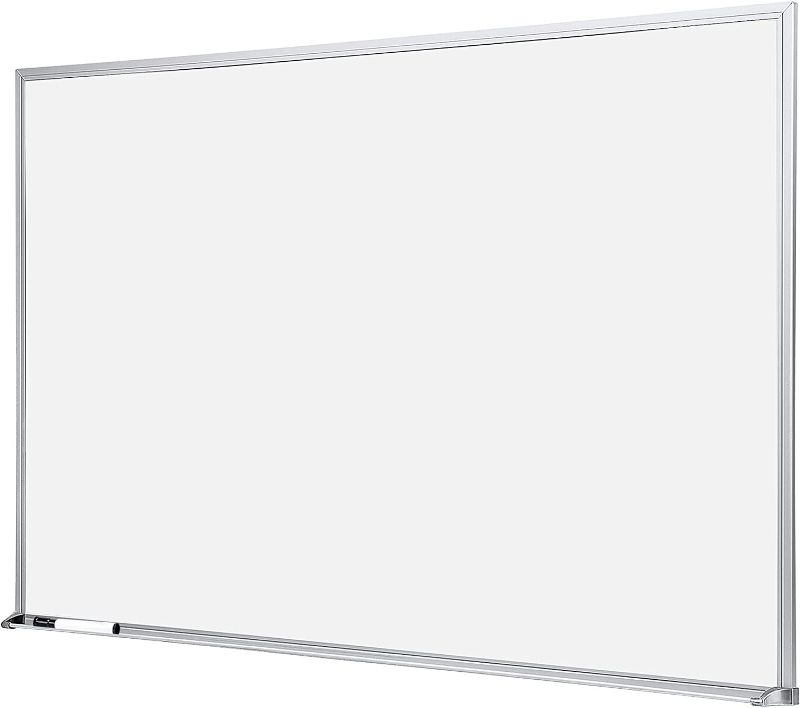 Photo 1 of Amazon Basics Dry Erase White Board, 24 x 36-Inch Whiteboard - Silver Aluminum frame
