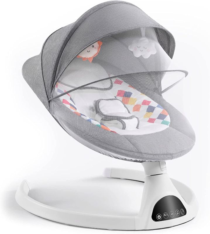 Photo 1 of 4moms MamaRoo Multi-Motion Baby Swing, Bluetooth Baby Swing with 5 Unique Motions, TEAL COLOR