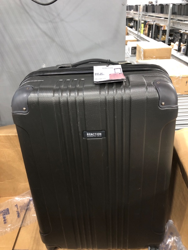 Photo 1 of "small scratches and dents on luggage" KENNETH COLE REACTION Out of Bounds Luggage 4-Wheel ABS 3-Piece Nested Set: 20" Carry-on, 24", 28" Upright, Charcoal 3-Piece Set (20", 24", & 28") Charcoal