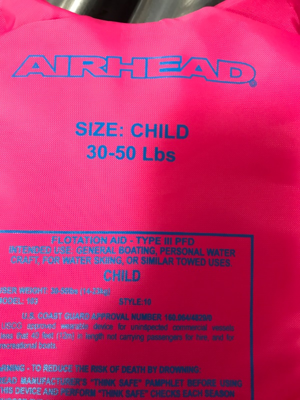 Photo 4 of Airhead Trend Life Vest Children Girls
