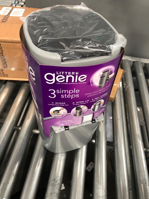 Photo 4 of Litter Genie Pail - Cat Litter Disposal System - Cat Litter Box Disposal - Cat Litter Scoop - Cat Litter Bags - Silver