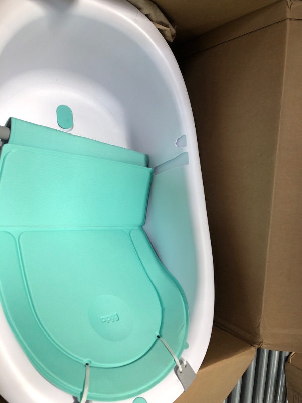 Photo 2 of 4-in-1 Grow-with-Me Bath Tub by Frida Baby Transforms Infant Bathtub to Toddler Bath Seat with Backrest for Assisted Sitting in Tub