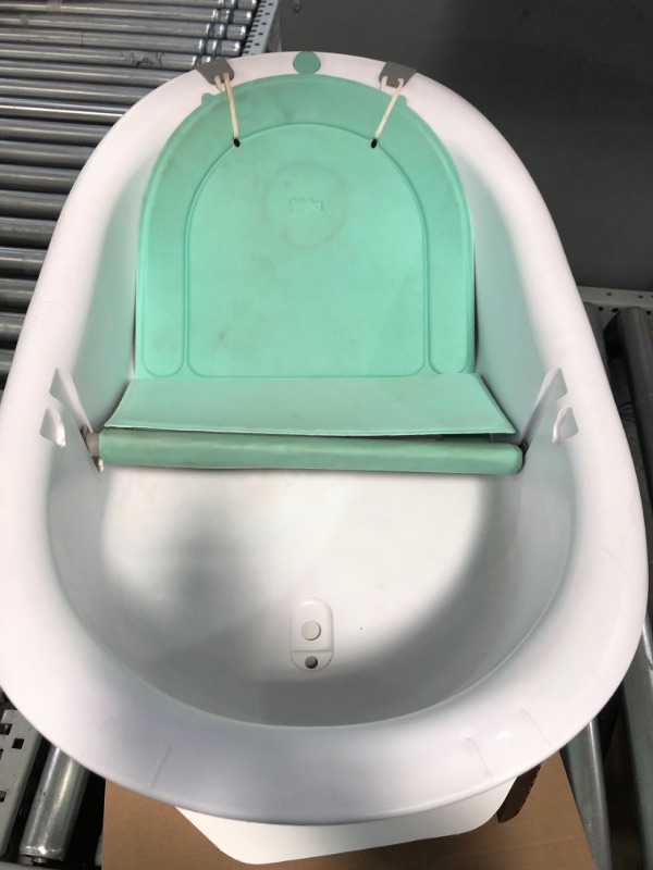 Photo 2 of 4-in-1 Grow-with-Me Bath Tub by Frida Baby Transforms Infant Bathtub to Toddler Bath Seat with Backrest for Assisted Sitting in Tub