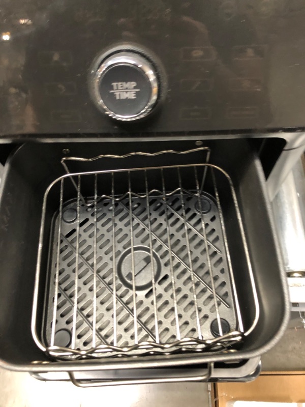 Photo 1 of COSORI Air Fryer Toaster Oven Combo 7 Quart, 1800W, Black & Air Fryer Accessories, Set of 6 Fit for Most 5.8Qt and Larger Oven Cake & Pizza Pan, Metal Holder, Black Wifi Air Fryer 