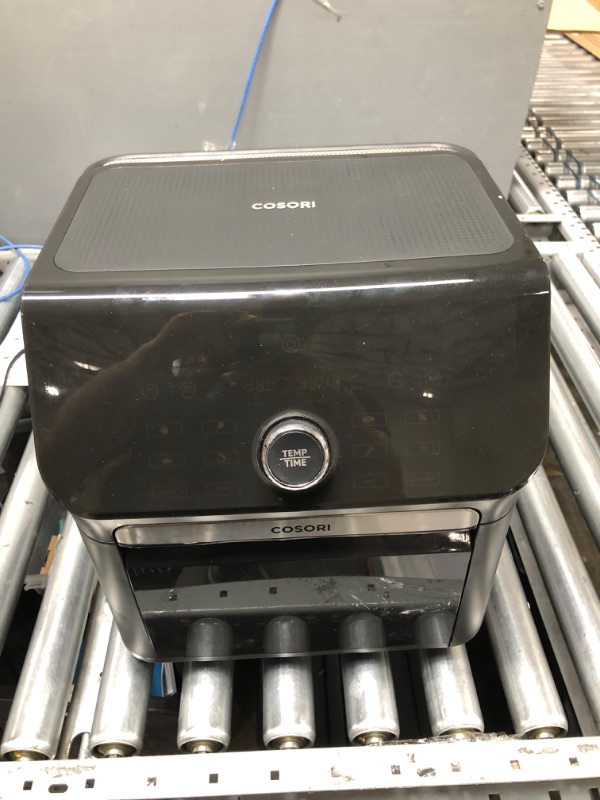 Photo 1 of COSORI Air Fryer Toaster Oven Combo 7 Quart, 1800W, Black & Air Fryer Accessories, Set of 6 Fit for Most 5.8Qt and Larger Oven Cake & Pizza Pan, Metal Holder, Black Wifi Air Fryer 