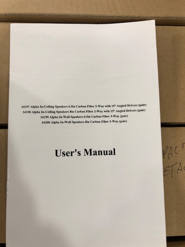 Photo 5 of Monoprice 3-Way Carbon Fiber In-Wall Speakers - 6.5 Inch (Pair) With Magnetic Grille - Alpha Series 3 Way 6.5 in