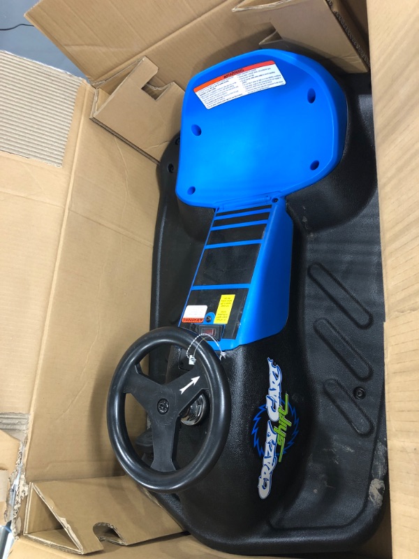 Photo 2 of "MISSING FLAG" Razor Crazy Cart Shift for Kids Ages 6+ (Low Speed) 8+ (High Speed) - 12V Electric Drifting Go Kart for Kids - High/Low Speed Switch and Simplified Drifting System, for Riders up to 120 lbs