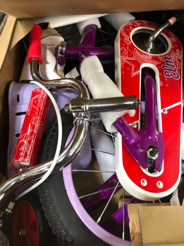 Photo 2 of Schwinn Koen & Elm Toddler and Kids Bike, 12-18-Inch Wheels, Training Wheels Included, Boys and Girls Ages 2-9 Years Old Purple 14-inch Wheels