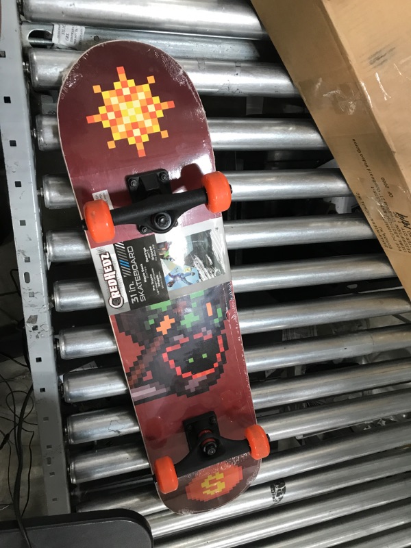 Photo 2 of Credhedz 31" Complete Cruiser Skateboard for Commuting, Cruising, and Tricks, Great for Kids & Teens Video Game