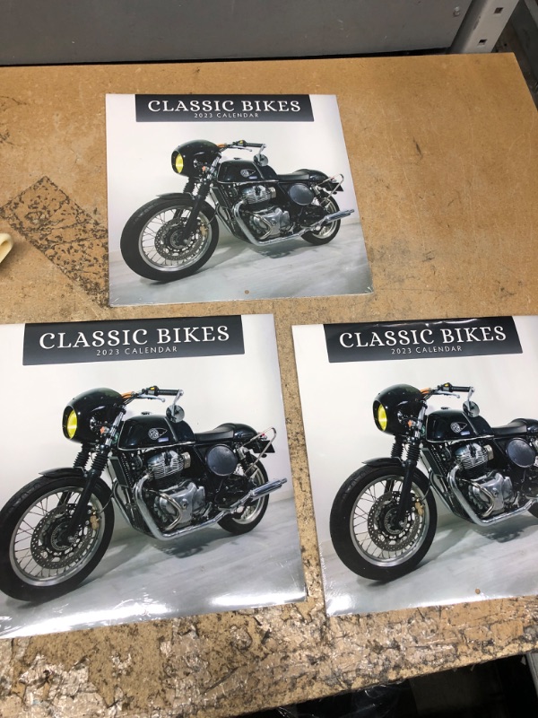 Photo 2 of 3 Pack Bundle 2023 Classic Bikes Monthly Wall Calendar by Red Robin Calendars 12" x 12"