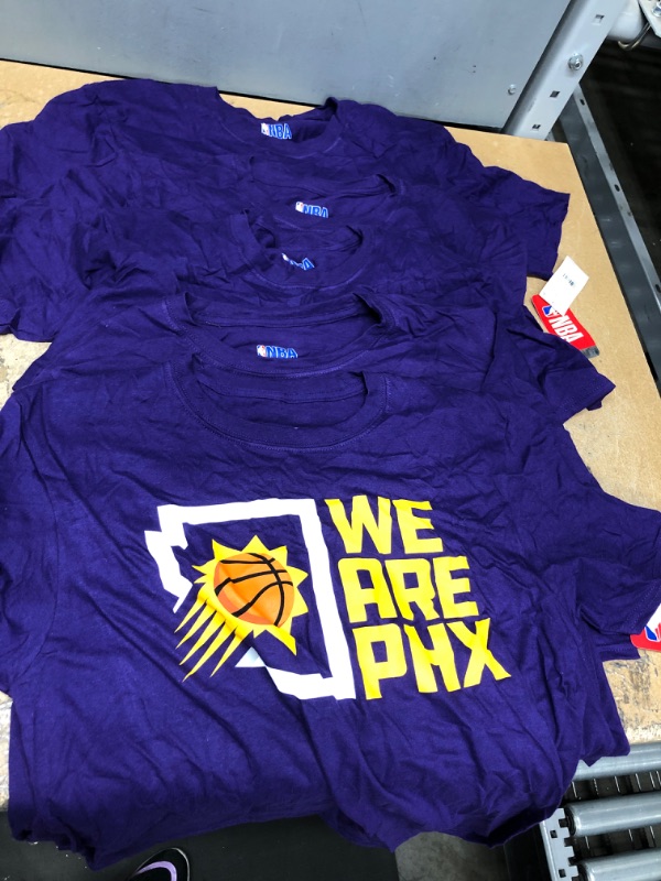 Photo 2 of 5 Pack Bundle Phoenix Suns Arizona NBA Purple Crew Neck T Shirt We Are Phoenix Men Medium
