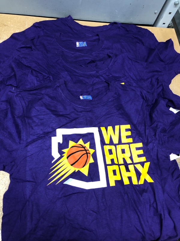 Photo 2 of 4 Pack Bundle Phoenix Suns Arizona NBA Purple Crew Neck T Shirt We Are Phoenix Men Medium
