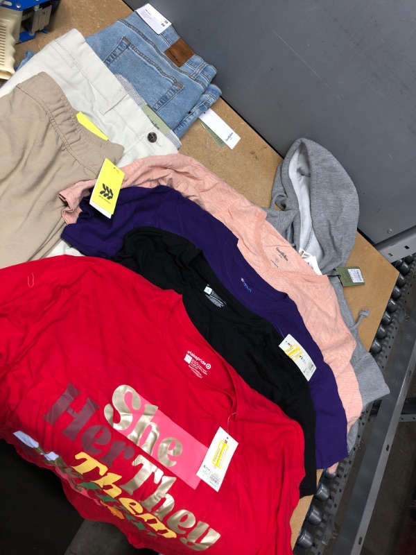 Photo 1 of 8 Item Bundle: Womens Clothing Various Sizes, 5 Shirts 3 Pants 