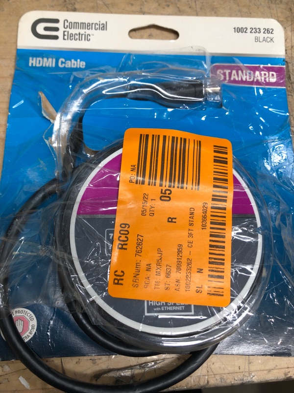 Photo 2 of Commercial Electric 3 ft. Standard HDMI Cable