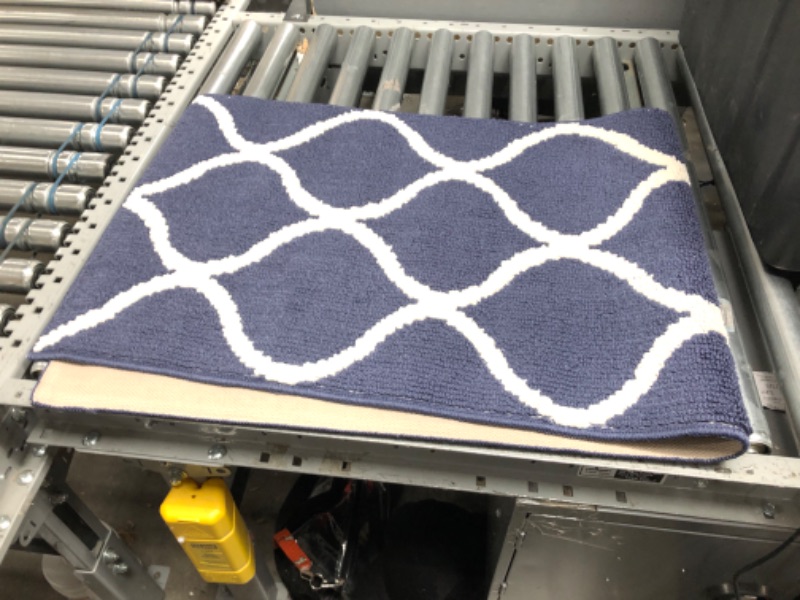 Photo 1 of 5'x2' Blue/ White Rug 