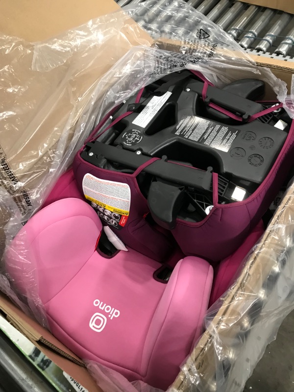 Photo 2 of Diono Cambria 2 XL 2022, Dual Latch Connectors, 2-in-1 Belt Positioning Booster Seat, High-Back to Backless Booster with Space and Room to Grow, 8 Years 1 Booster Seat, Pink NEW! Pink