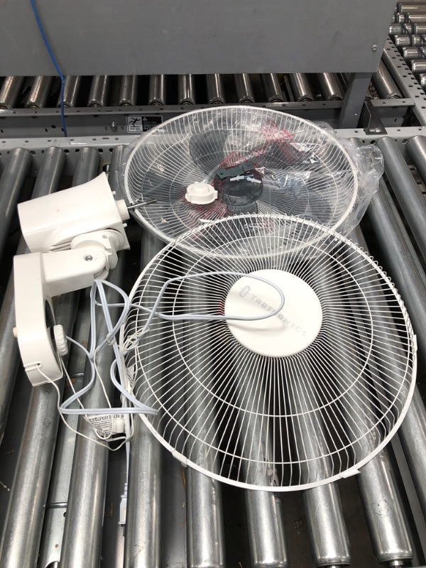 Photo 2 of 16" High Velocity Wall Mount Fan with 5 Blades, 3 Speeds, 90° Oscillating
