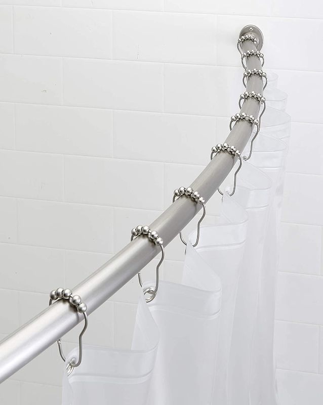 Photo 1 of 
Bath Bliss Curved Shower Rod | Adjustable 42"-72" Inch |