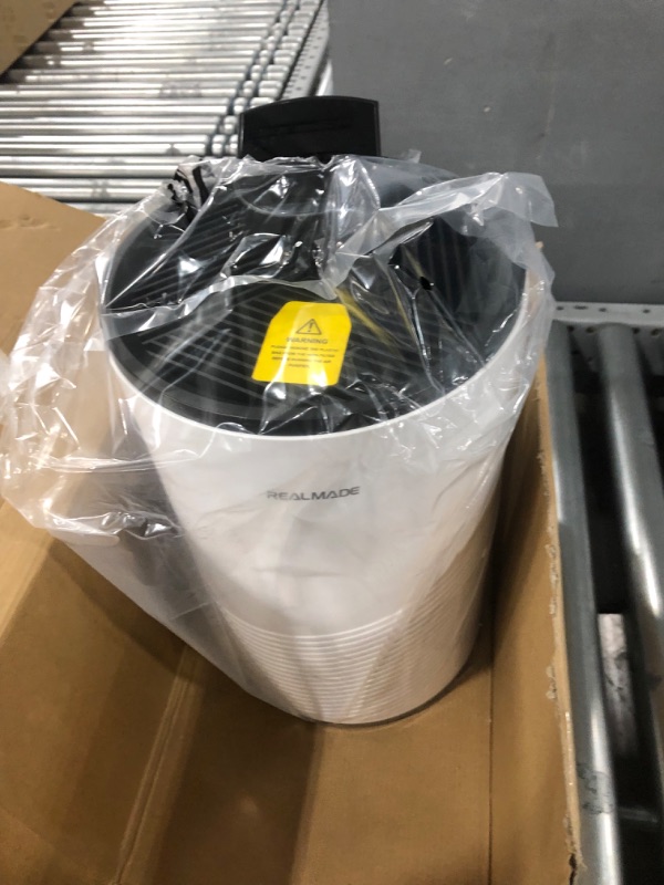 Photo 1 of Air Purifiers for Home Large Room Up To 1076 sq.ft,REALMADE H13 True HEPA Air Filter for Pets Dander, Dust, Smoke, Smell with 3 Speeds, 4 Timers, PM 2,5 Monitor Air Purifiers for Bedroom RM300-WHITE