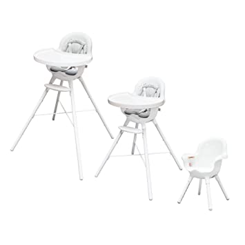 Photo 1 of Boon GRUB Adjustable Baby High Chair - Convertible High Chair and Toddler Chair - High Chairs for Babies and Toddlers 6 Months to 6 Years - Dishwasher Safe - White
